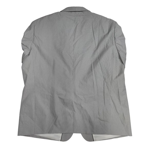 Geoffrey Beene Men's Gray Pinstripe Suit Jacket Size 54R - Picture 2 of 5